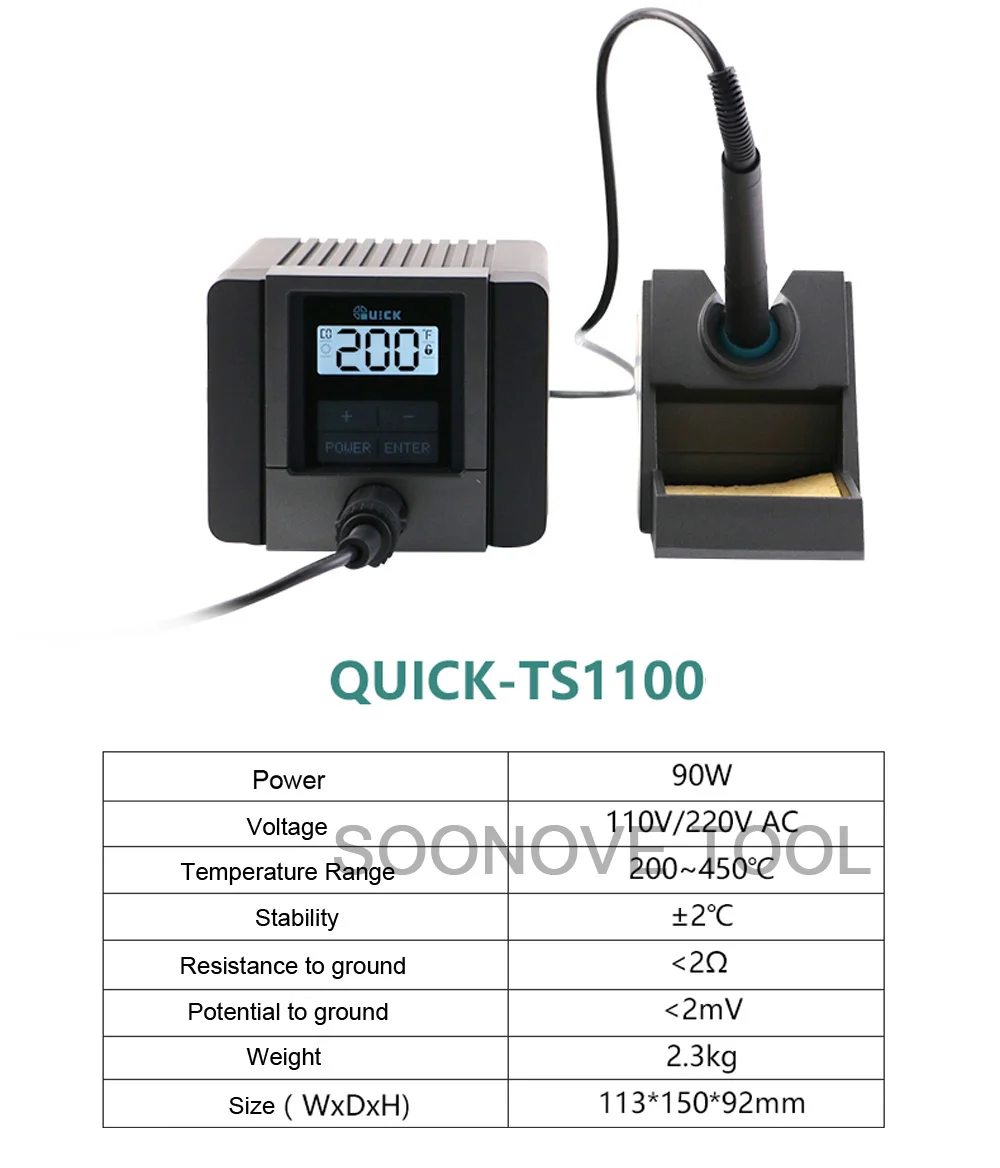 Быстрый TS1100 90 Вт ЖК-цифровой Интеллектуальный бессвинцовый паяльник паяльная станция для ремонта телефона