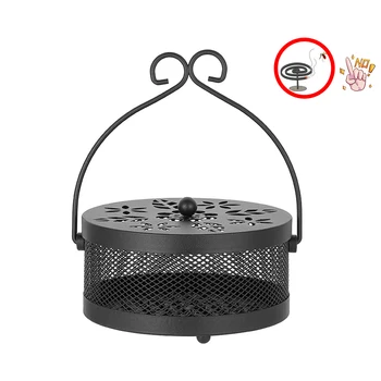 

Iron Art Mosquito Coil Summer Mosquito Coil Holder Anti Mosquito Fireproof Safety suitable for home teahouse decoration
