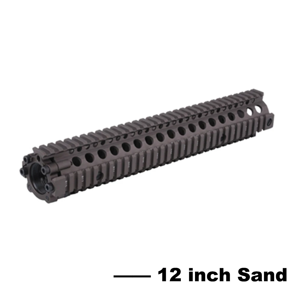 CNC алюминий MK18 Handguard тактический рельс для страйкбола пневматические пистолеты Jinming Gen9 J9 M4A1 AEG гель бластер Пейнтбол Аксессуары - Цвет: 12 Inch Sand