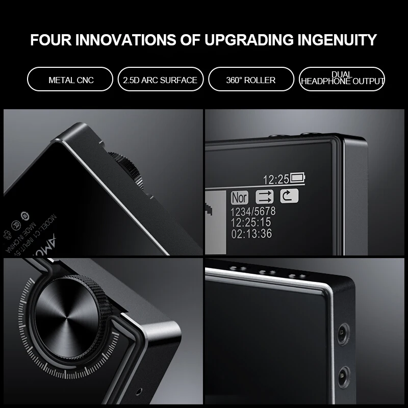 Мини MP3-плеер Bluetooth OTG 2.5D экран с ЧПУ металлический Автомобильный спортивный школьный fm-радио Портативный hifi музыкальный плеер без потерь