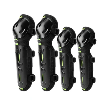 

4Pcs Motorcycle Protective Gear Knee Pads Elbow Protector Motocross Cycling Night Reflective Safety Protection Knee Support