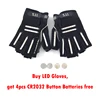 Free Shipping 6 Colors 1pair(=2pcs) Led Gloves Stage Show Props LED Light up Gloves Glow Party Supplies ► Photo 3/6