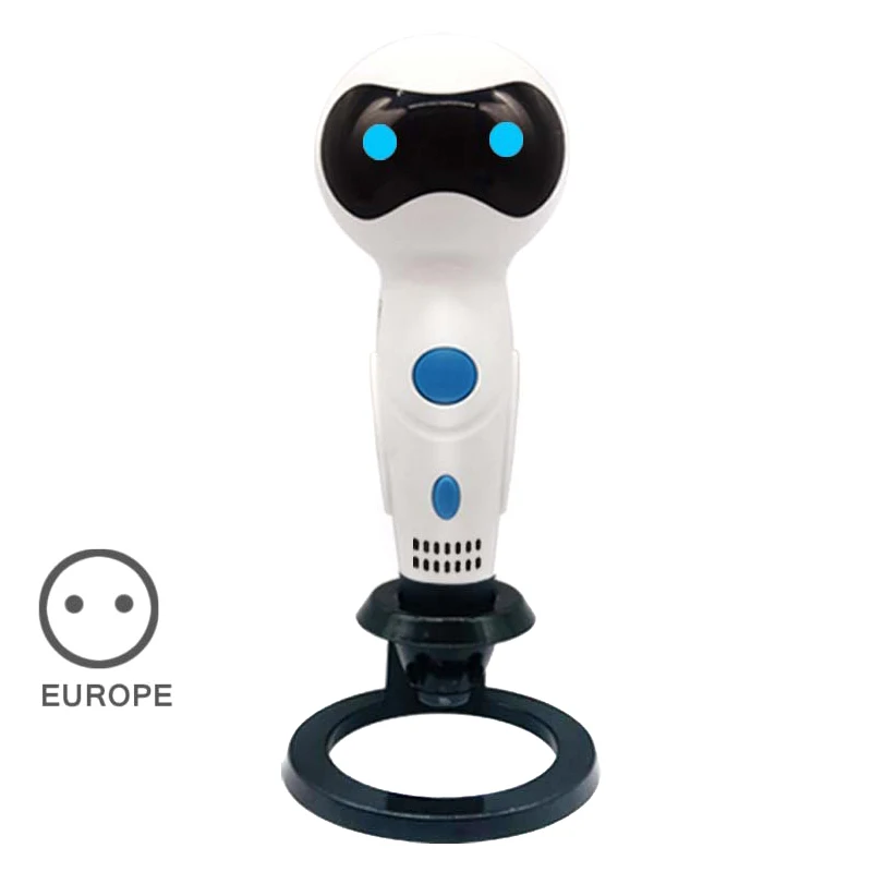 Новинка, 3D Ручка, умный робот, форма, голоса, Подсказка, USB, 3D печать, ручка для детей DOM668 - Цвет: White EU