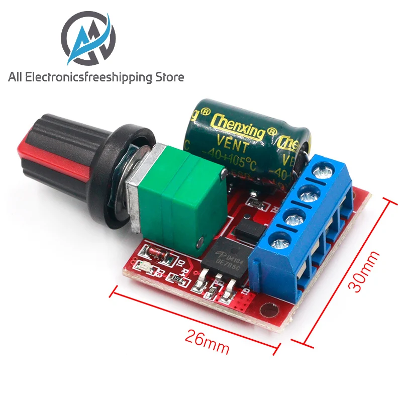 DC 4 5 V 35V 5A 20khz светодиодный ШИМ Мотор Управления ler контроль скорости затемнения