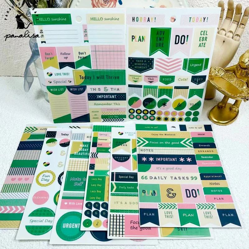 225 шт. зеленые Стикеры для скрапбукинга сделай сам | Дом и сад