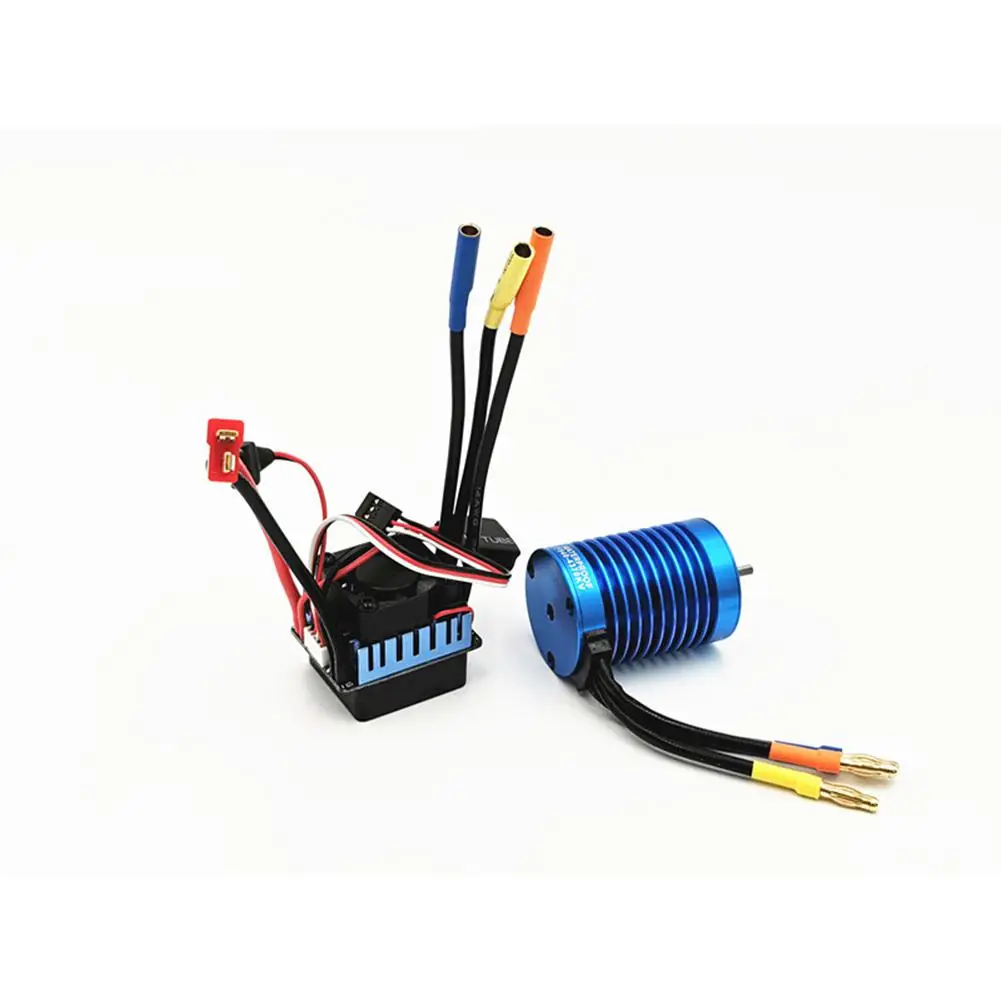 

3650 4370KV 9T 4-Pole Senseless Brushless Motor for 1/8 1/10 RC Boat RC Car