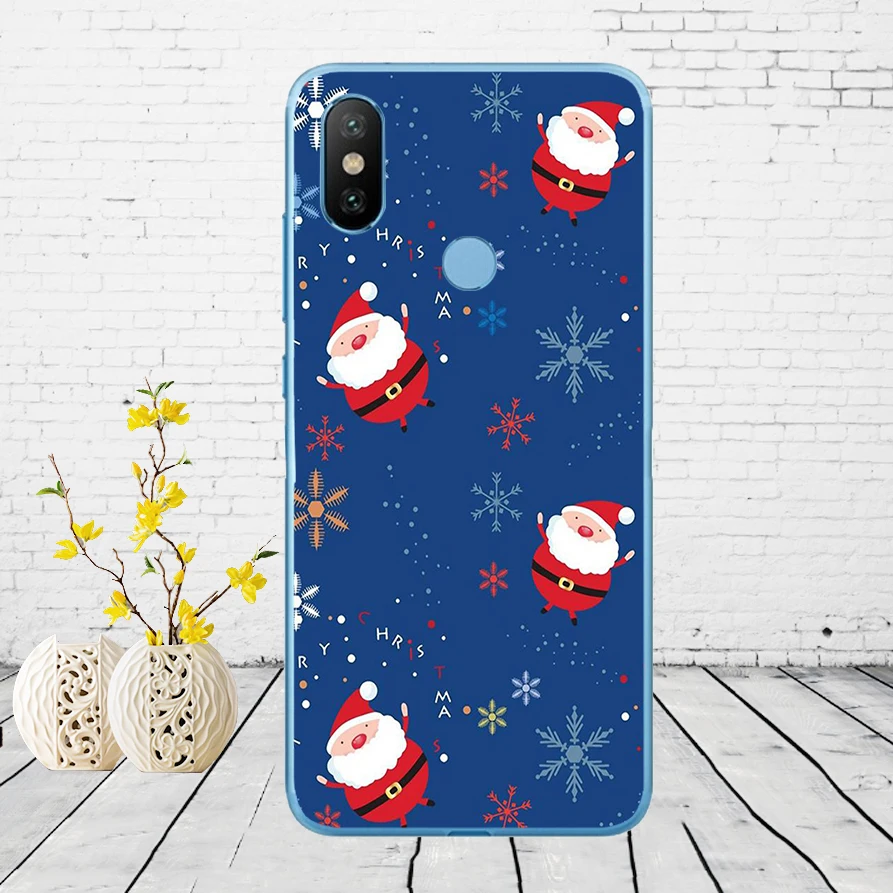 308DD счастливый новогодняя елка; Снег Мягкий силиконовый чехол для Xiao mi Red mi 6 6a mi 8 a2 lite note 5 6 pro 7 Case - Цвет: 13