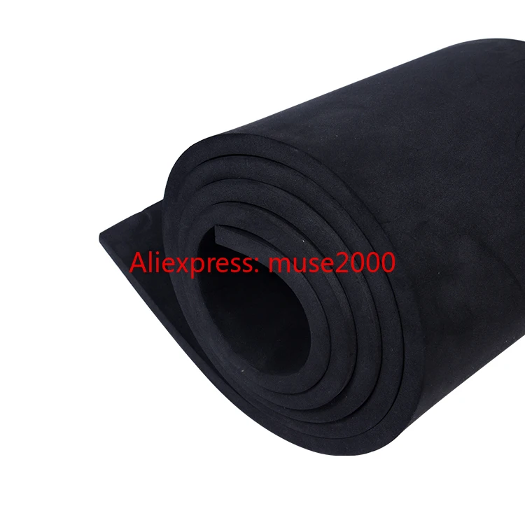 Квадратный 500x1000 мм x 1 2 3 4 5 6 8 10 мм вспенивающийся EPDM резиновый лист черная доска уплотнение Прокладка вспененный EPDM Губка демпфер двери