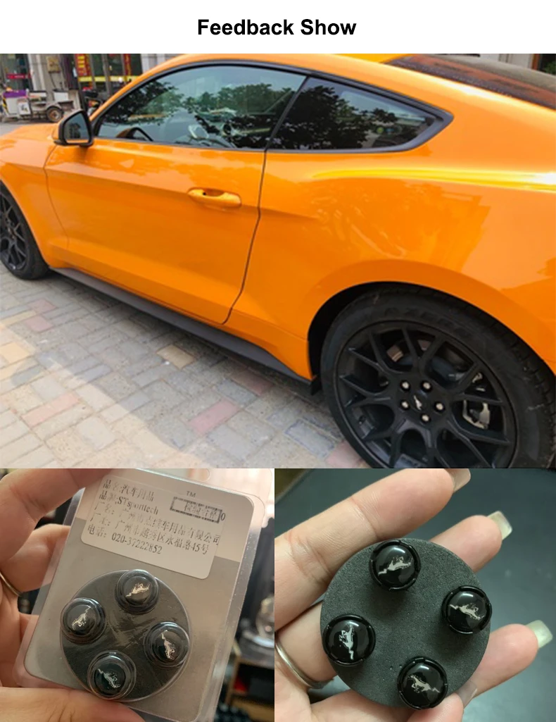 QHCP, 4 шт., колпачок для автомобильных колес из нержавеющей стали, пылезащитная крышка для колес, защита для Ford Mustang