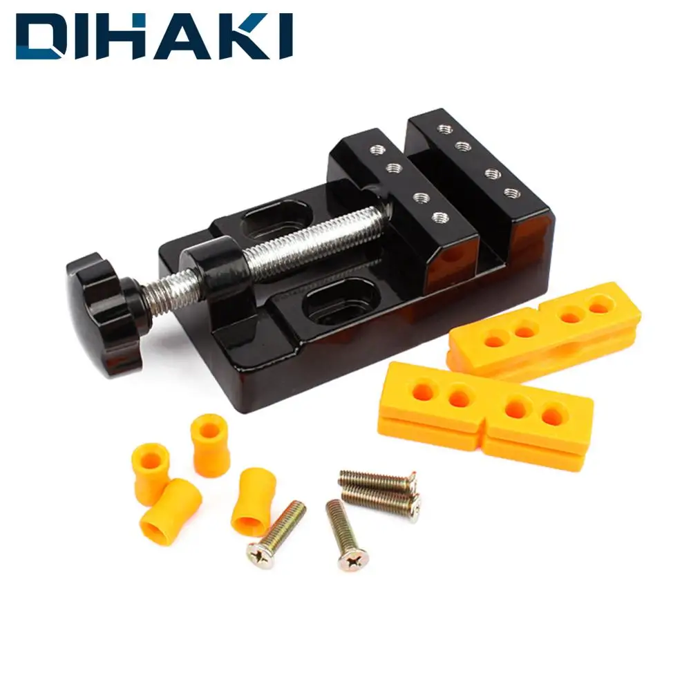 

1 Set Bench Clamp Table Vice Flat Pliers Adjustable Sculpture Craft for Jewelry Hand Tool Hobby Aluminum Alloy