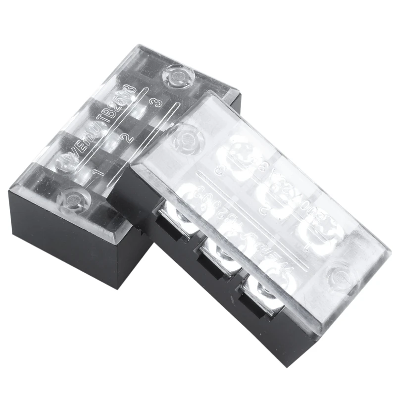 600V 25A двухрядный 3 позиционный клеммный блок с винтовым барьером 10 шт