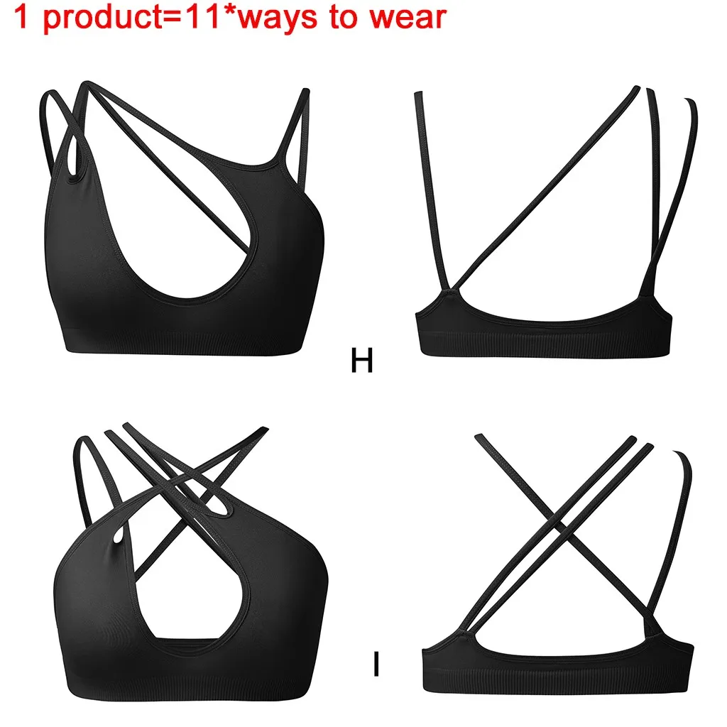 Jaycosin Fashion Bras lightweight Versatility 2PC Underwear Mash Up Bra Intimate Elastic Innovation For Boobs Versatility 129#4