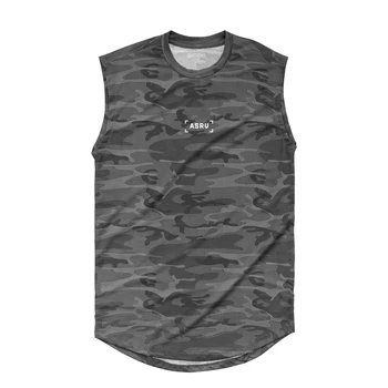 

2020 Camouflage Mesh Breathable Gym Men Tank Tops Running Undershirt Bodybuilding Singlet Fitness Sleeveless Vest Men Tank Tops