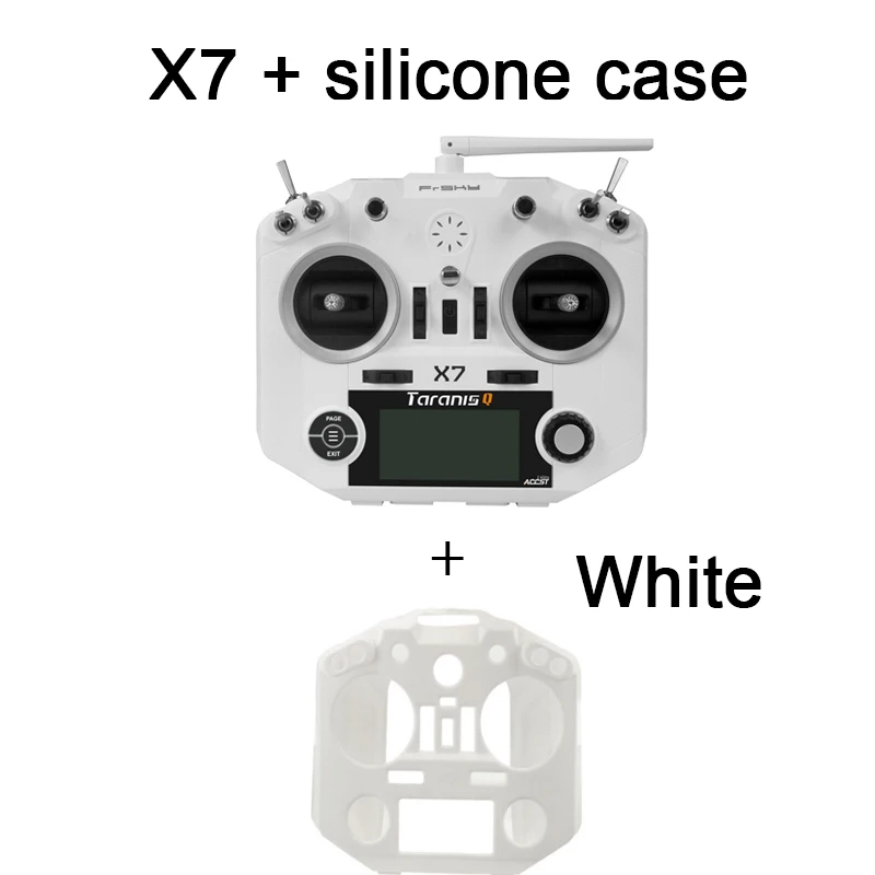 FrSky ACCST Taranis Q X7 QX7 2,4 ГГц 16CH Радиоуправляемый передатчик пульт дистанционного управления с силиконовым чехлом чехол протектор для frsky X7