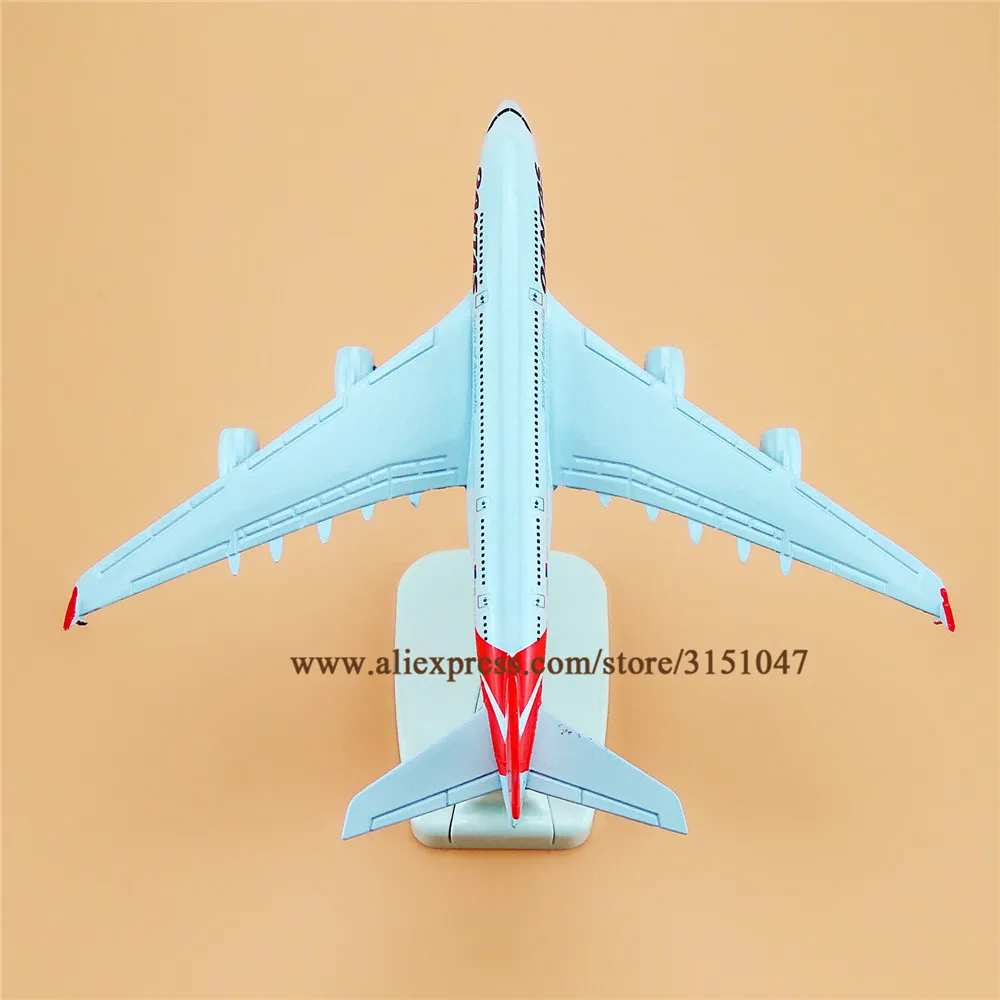 16 см Air QANTAS Spirit Of Ausralia Airbus 380 A380 Airlines модель самолета из сплава металла литая под