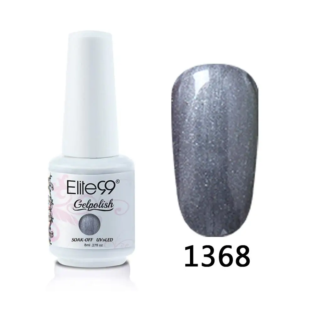 Elite99 8 мл Гель-лак для ногтей Vernis Полупостоянный лак для ногтей УФ-гель лак для ногтей эмаль для маникюра Лак для ногтей - Цвет: 1368