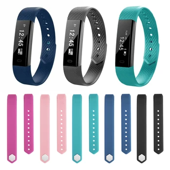 

For Veryfit ID115 Adjustable watch Wristband Soft Silicone Replacement Smart Bracelet Wrist Strap Classic Sports Waterproof