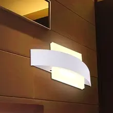 Современный 6 Вт светодиодный настенный светильник для помещений декоративный квадратный бра спальня коридор огней Свет