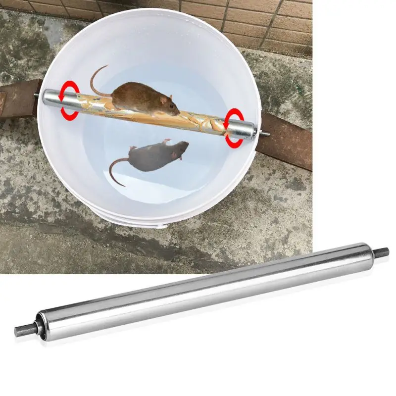 Auto Mouse Traps Household Pest Mice Control Rodent Bait Killer Stainless Steel Rolling Stick Rat Catcher Catching Mousetrap