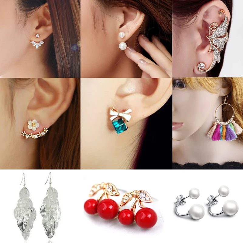 Женский стеклянный цветок, серьги, модные ювелирные изделия, серьги, двухсторонняя оболочка, имитация жемчуга, серьги Brincos