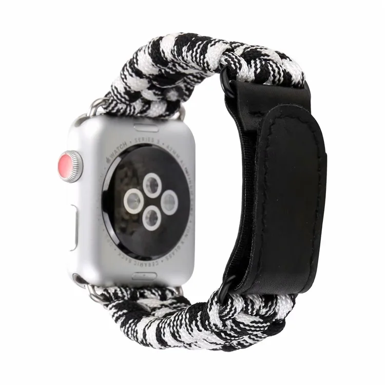 Ремешок нейлоновый для Apple Watch band SE 42 44 браслет iwatch 38 мм 40 Series 6 5 4 3 2 1 Паракорд