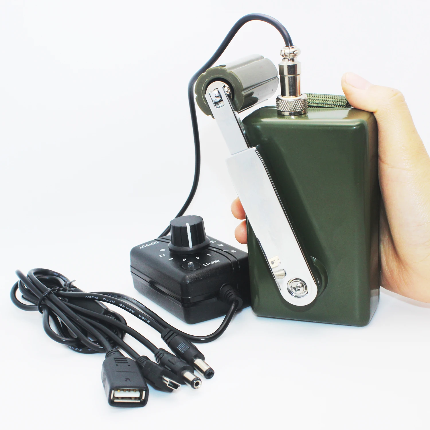 DIY hand crank generator for emergency light , Free energy device