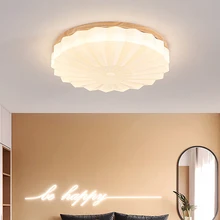 

Nordic Japanese Light Home Study Log Bedroom LED Ceiling Lamp Modern Living Room Children Lighting Industrial Decorative Fixture