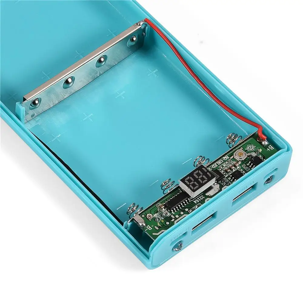 (Без батареи) 20000 мАч Внешний аккумулятор корпус 8*18650 батареи DIY Power Bank box Kit Dual USB Type C