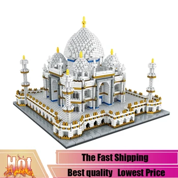 

Small particles Architecture block set Landmarks Taj Mahal Palace Model Building Blocks Children Toys Educational 3D Bricks Kid
