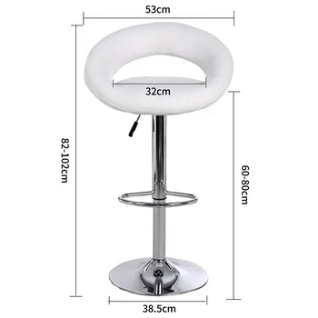 

360 Degree Swivel Adjustable Bar Chair 2Pcs/Set Lift Height for Bars Living room Kitchen Counters Barbershop Furniture