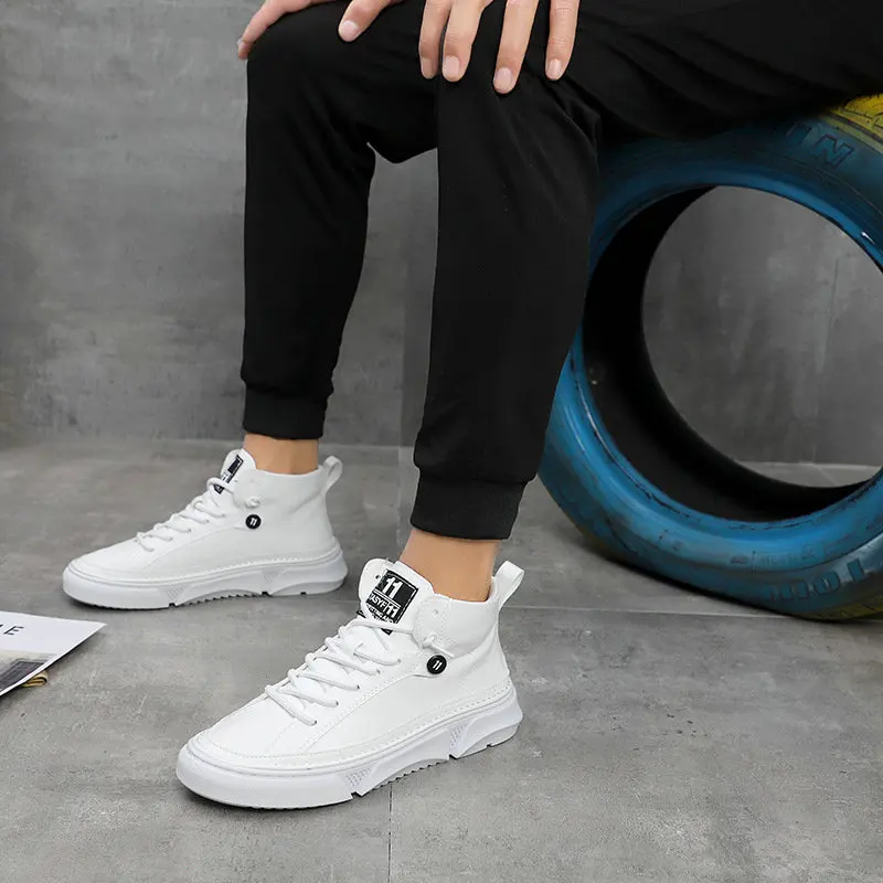 Men Breathable Men Walking Jogging Footwear Lace-up Heightening shoes Men Running Shoes Sneakers Outdoor E32-64