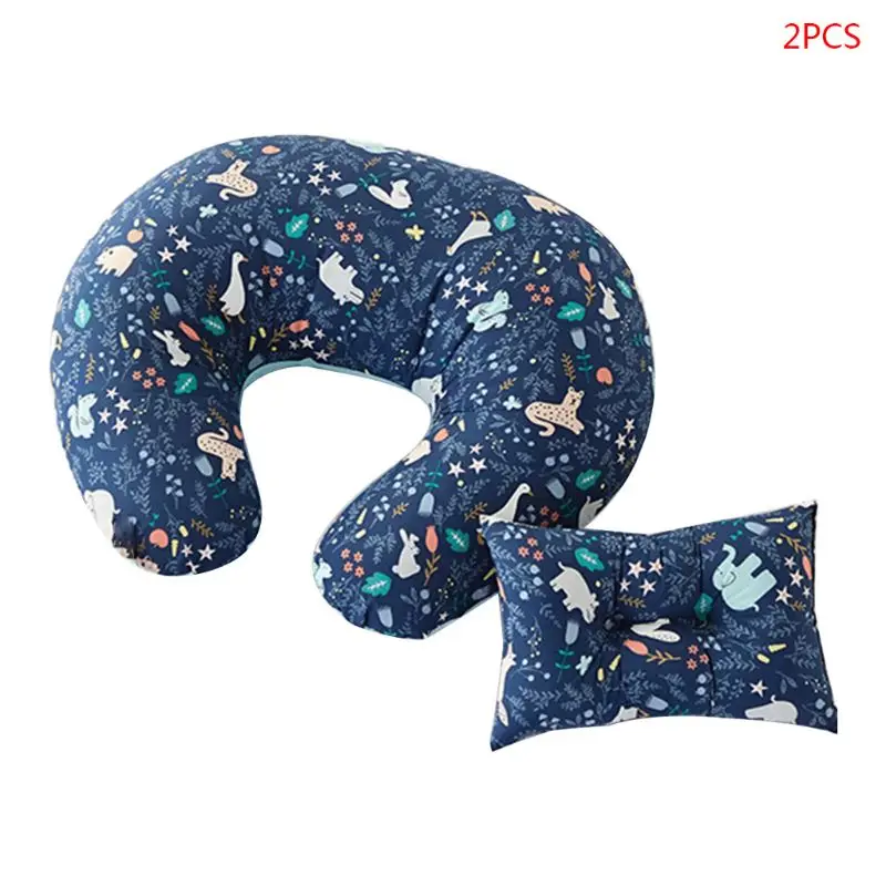 Blue Подушка для кормления младенцев, Подушка для кормления новорожденных, u-образная подушка для ухода за грудью, Новинка - Цвет: Blue