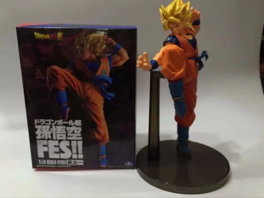 

Nico Anime Dragon Ball Fes chao sai God Goku Super Saiyan People Sun Wukong Boxed Garage Kit Model