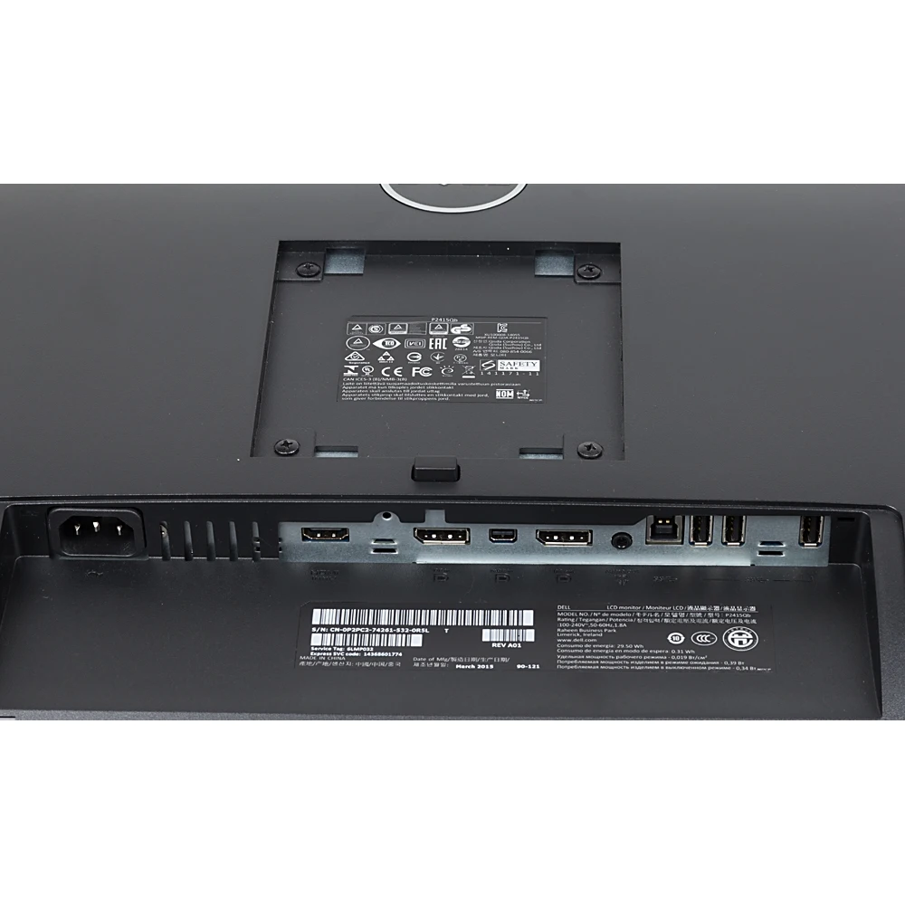 Монитор Dell 24" P2415Q черный IPS LED 8ms 16:9 HDMI DisplayPort Mat HAS 300cd USB