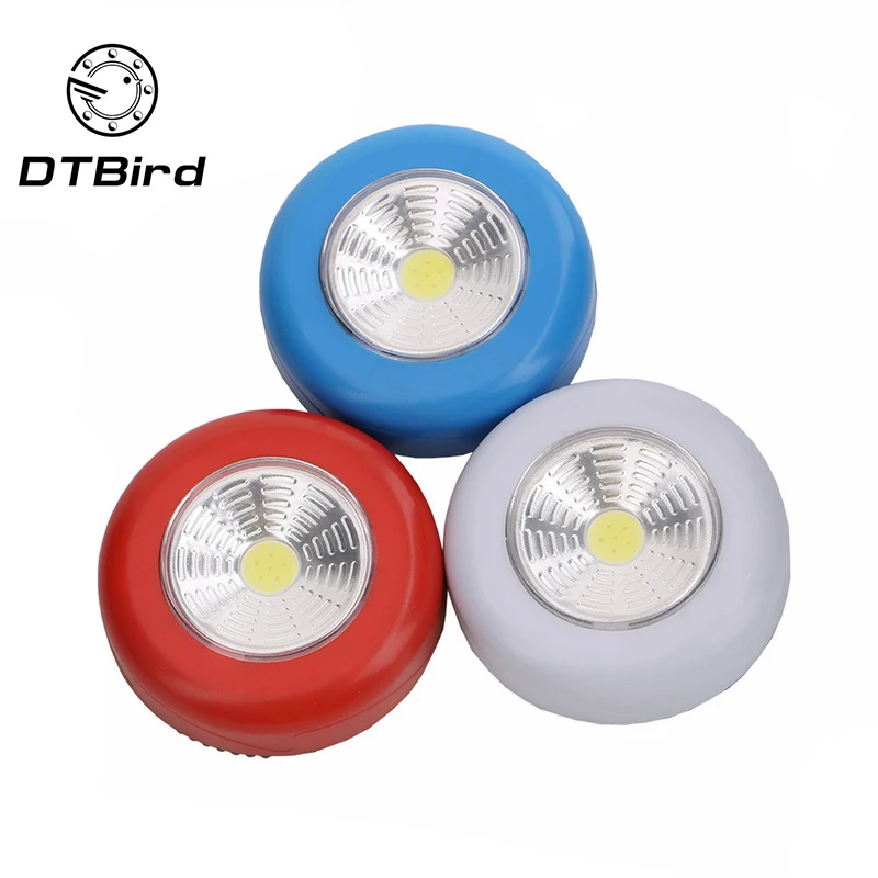 

1PC New Multifunctional Touch Lamp Emergency Wall Night Light Cabinet Studio Paste Lantern Lamp Red Blue White High Quality