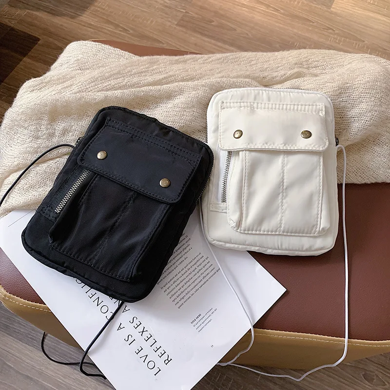

Korean-style Mini Change Small Chest Bag 2020 New Style Canvas Versatile Fashion Shoulder Small Square Bag Fashion