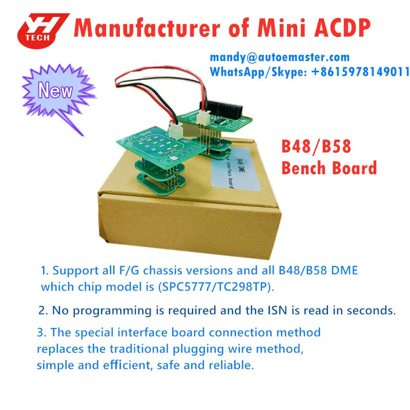 Yanhua ACDP B48/B58 +N20/N13/N55/B3 bench board + ISN module for BMW all key lost and ECU clone +/vw/Audi Clone | Автомобили и