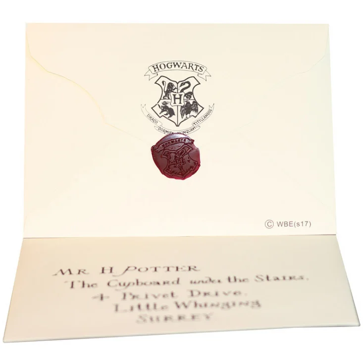 Hp Harri Admission Letter of Hogwartss отправил Olws в Harri Pack с ожерельем Дары смерти и билетом на поезд игрушки для детей