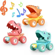 Ensemble de 8 lumières clignotantes de dinosaures pour enfants, jouet musical, cadeaux de noël et d'anniversaire
