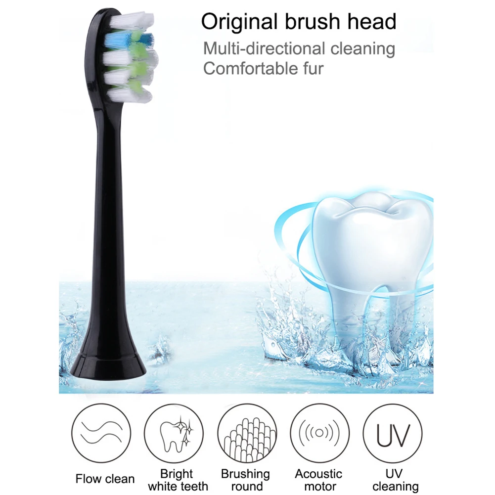 2/3/4 шт. для Philips Sonicare DiamondClean Замена HX6063/65 HX9342 HX6933 черный Зубная щётка замена электрической насадки