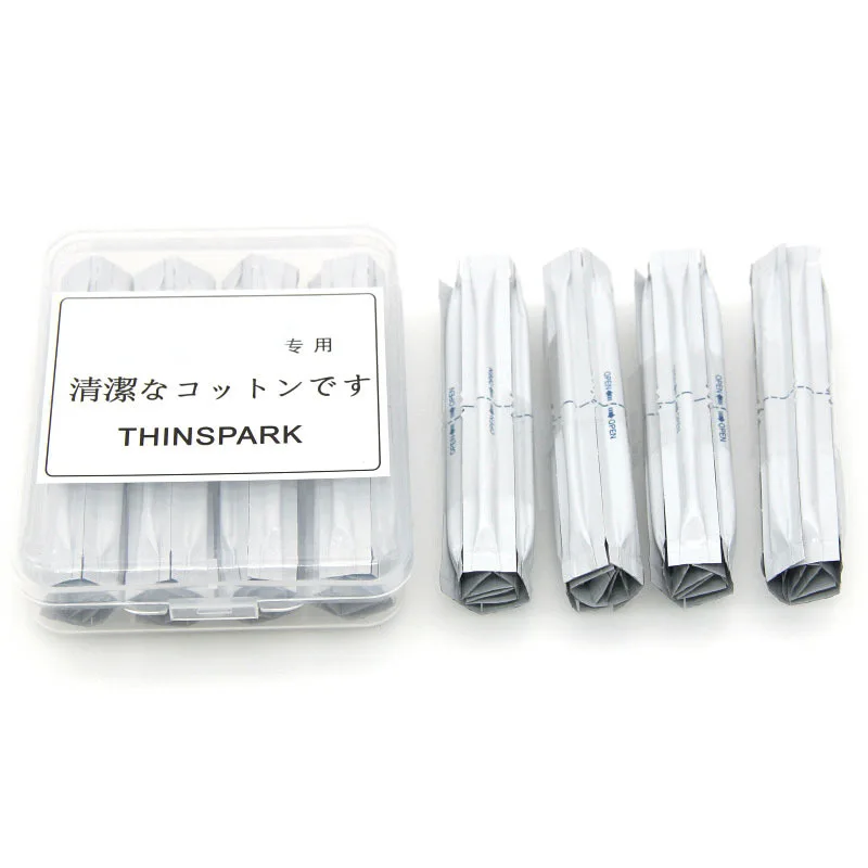 40 Pcs Alcohol-Containing for IQOS Wipe Rod Cleaning Tape Tear-Easy Independent Packaging Clean Cotton Swab