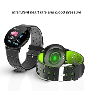 

IP67 Waterproof 119 Plus Smart Bracelet Heart Rate Watch Smart Wristband Sport Watch Watches Band Smartwatch For Android IOS A2