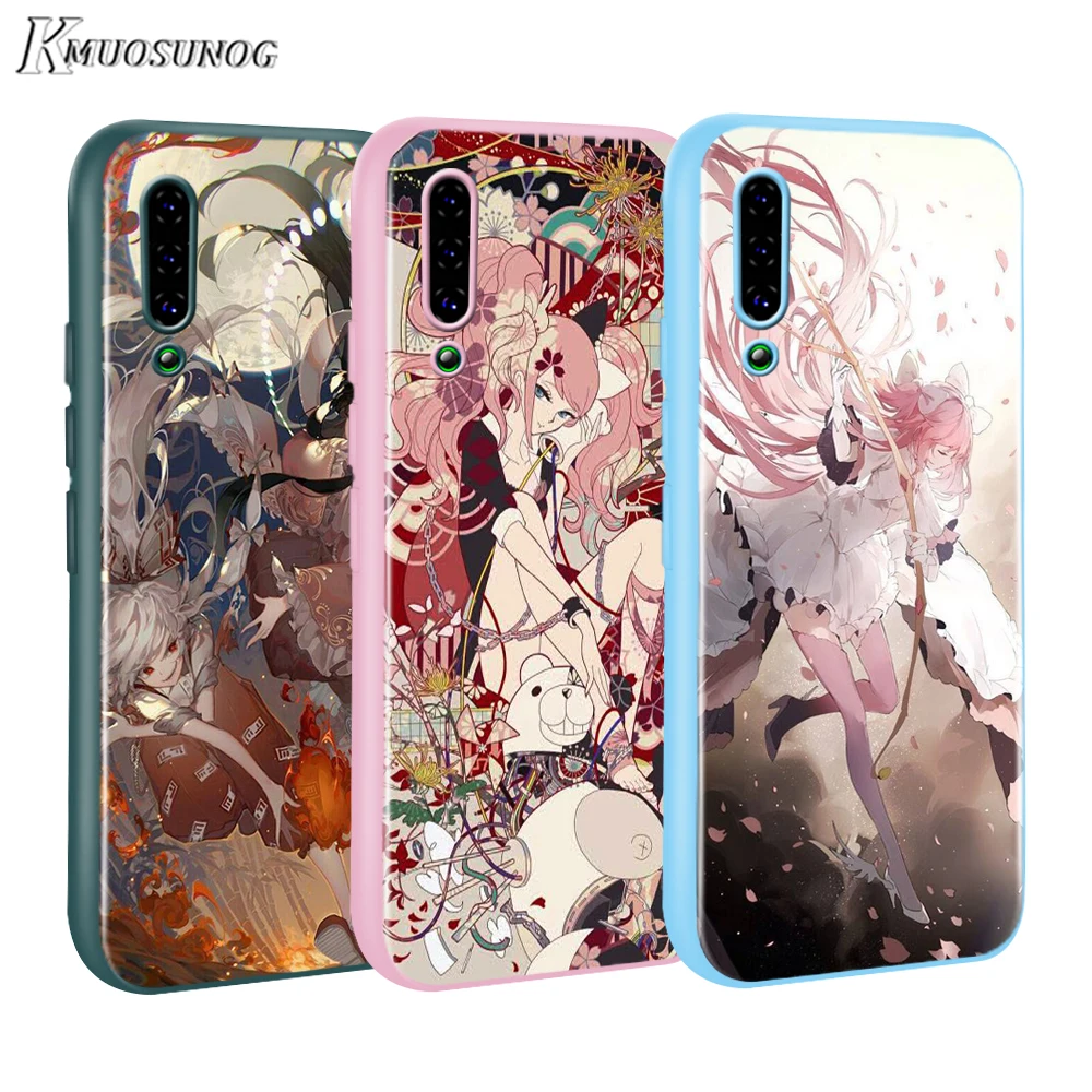 

Anime illustration Baseus Candy Color Cover for Xiaomi Mi NOTE 10 9 8 Pro 9T SE A1 A2 A3 CC9 SE Lite F1 Phone Case