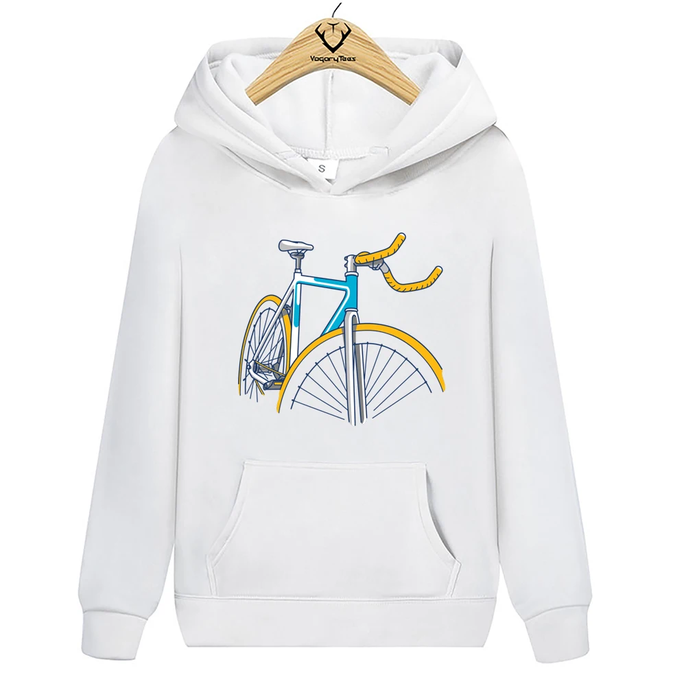 Vintage Grafik Fixed gear Fahrrad Städtischen Kultur Outdoor Radfahrer Pullover Klassische Print Sweatshirt Hoodies Unisex stil Tops – Detail 6