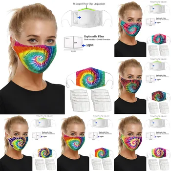 

1pc Dustproof Windproof Foggy Haze -spitting Facemask With 10pcs Filter Cotton Face Cover Respirator Washable Mouth Masque