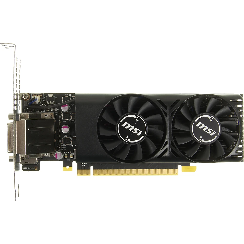 Видеокарта MSI PCI-E GeForce GTX 1050 Ti 4GT LP NV GTX1050TI 4096Mb 128b GDDR5 1290/7008 DVIx1/HDMIx