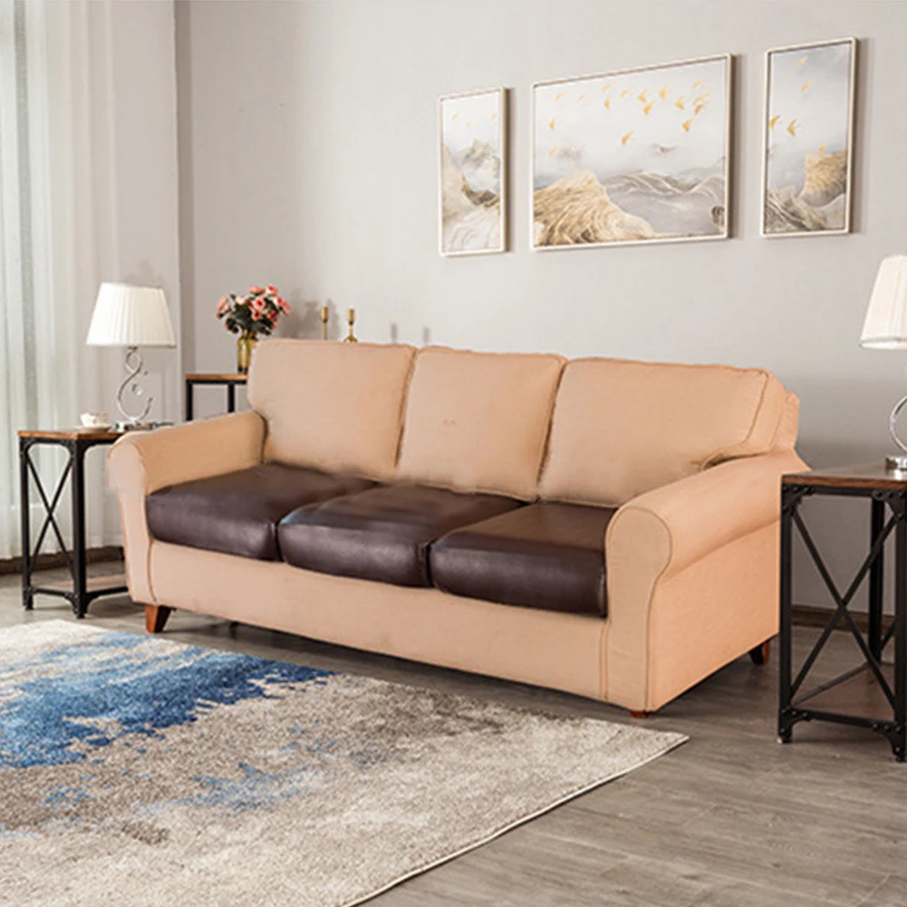 

Everchic Elastic PU imitation leather waterproof sofa cushion cover simple home universal all-inclusive sofa cushion protector