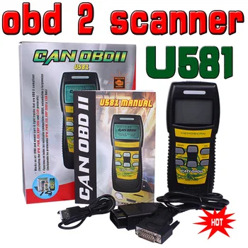 

2020 Newest Original U581 Scanner Live Data Code Reader OBD2 CAN BUS Scan Tool OBD II Diagnostic Tool free update