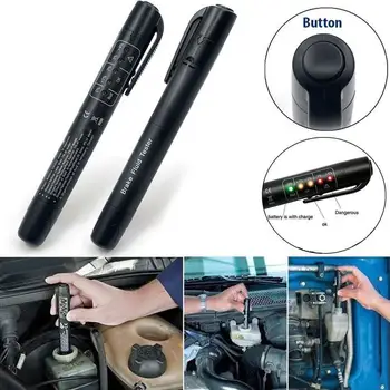 

Pratical Auto Brake Fluid Detector Auto Oil Detector Pen Car Care Universal Car LED Tester Pen for Black