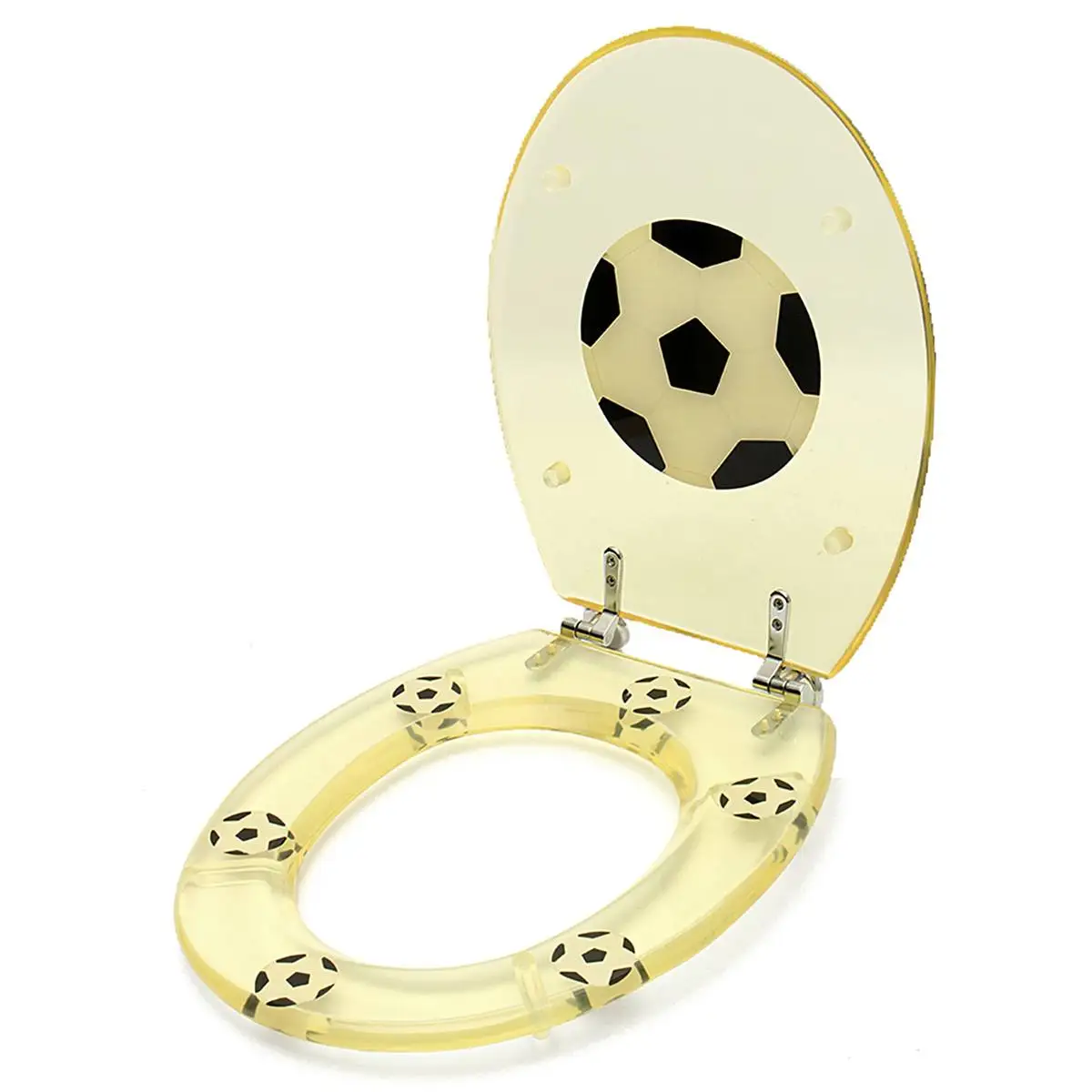 Football Medium Density Fiberboard MDF Toilet Seat Cover Slowly Drop Bathroom Toilet Lid Bathroom Seat Replacement Accessories